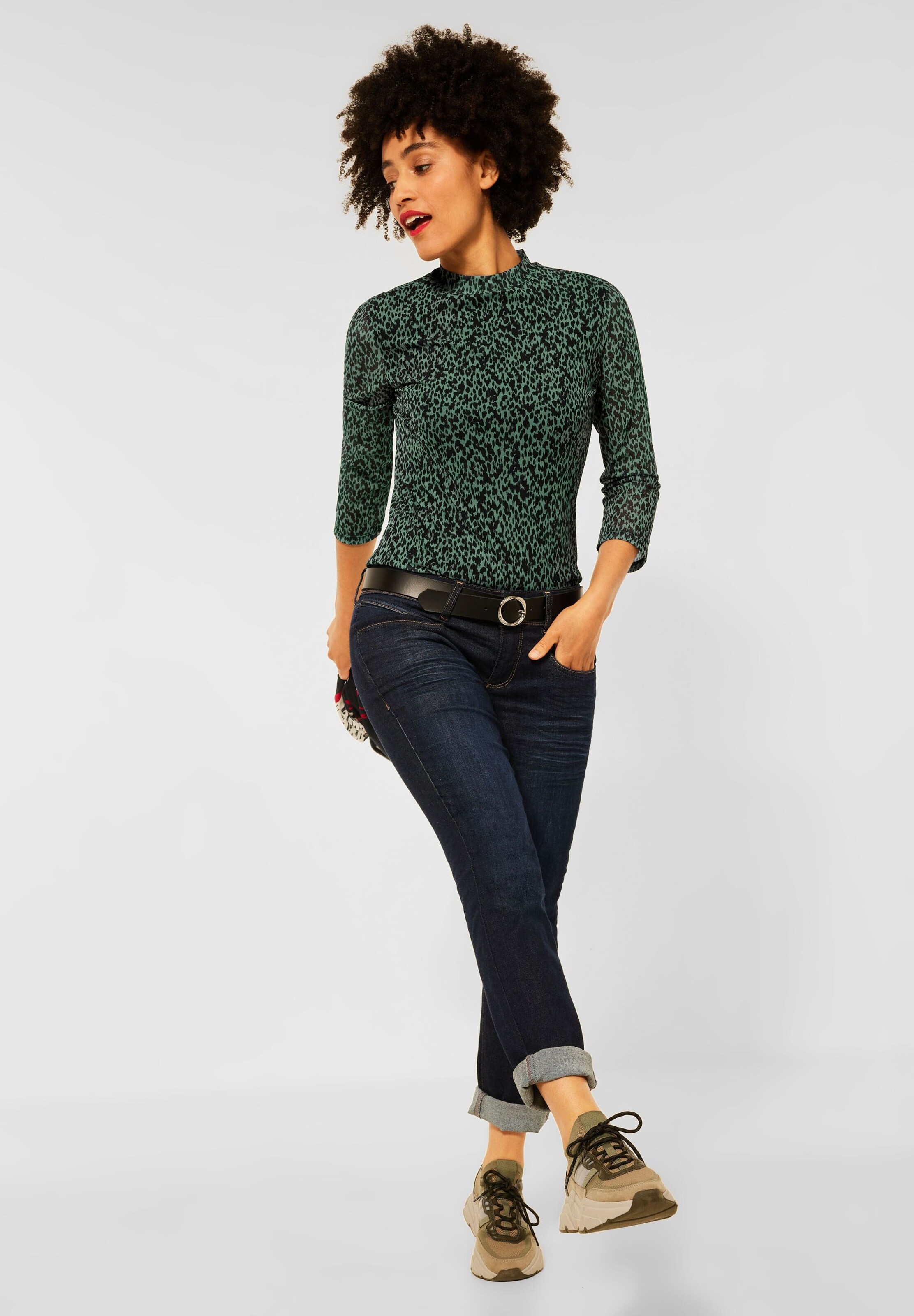 Frauen Shirts & Tops STREET ONE Shirt in Grün - SC39490 Frauen Shirts & Tops STREET ONE Shirt in Grün - SC39490