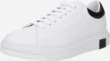 ARMANI EXCHANGE Låg sneaker i vit: framsida