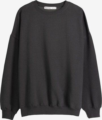 Sweat-shirt Bershka en gris : devant