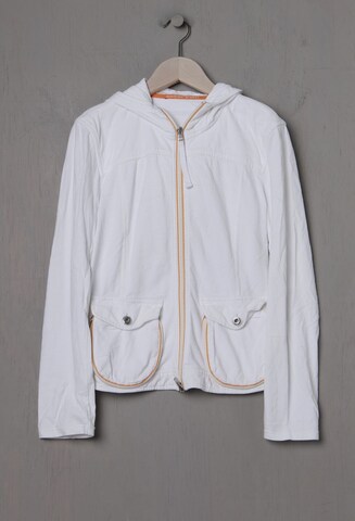 Marc Cain Sports Sweatshirt & Zip-Up Hoodie in S in White: front