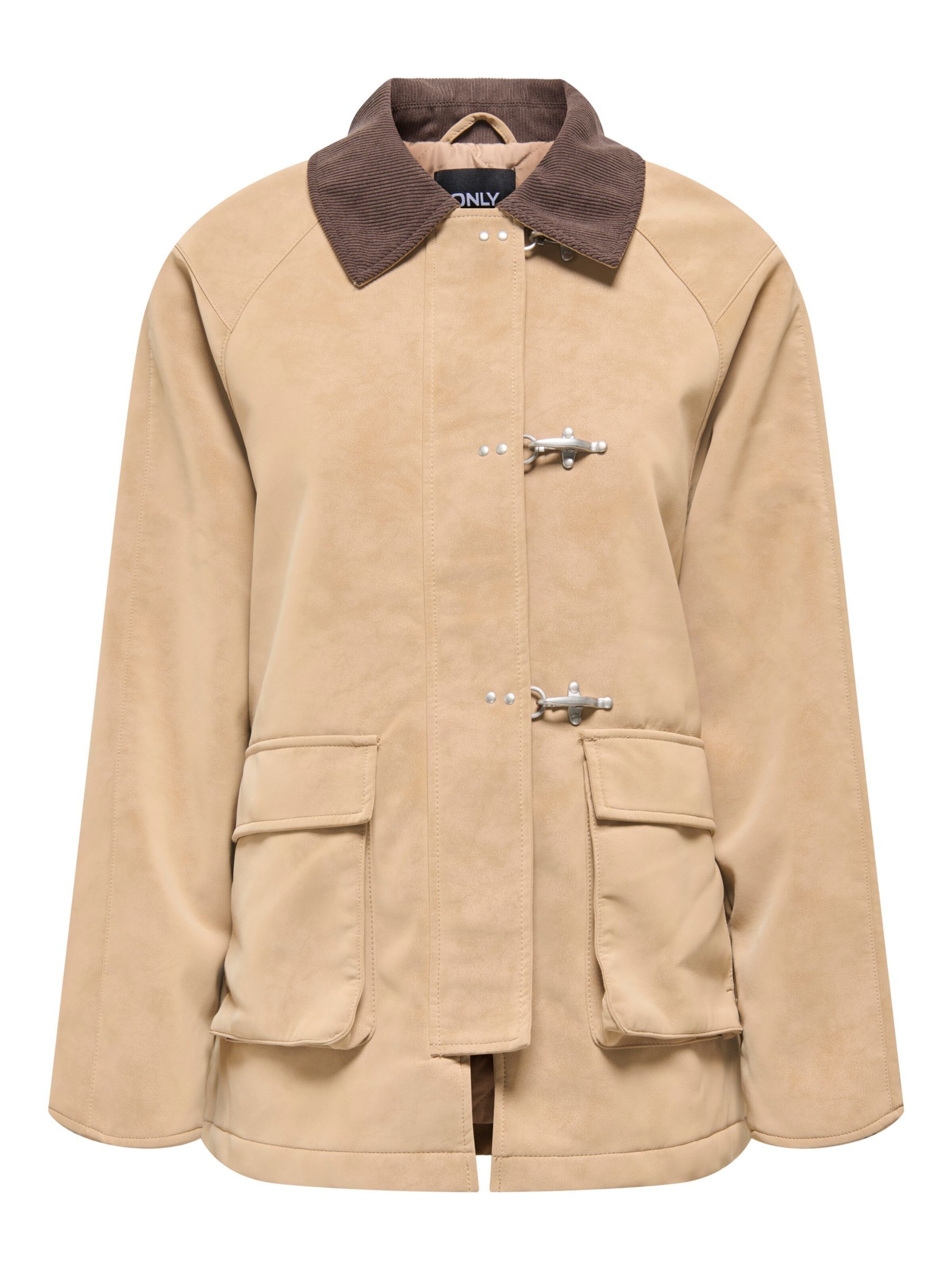 ONLY - Chaqueta de entretiempo 'ONLAggie' en beige: frente