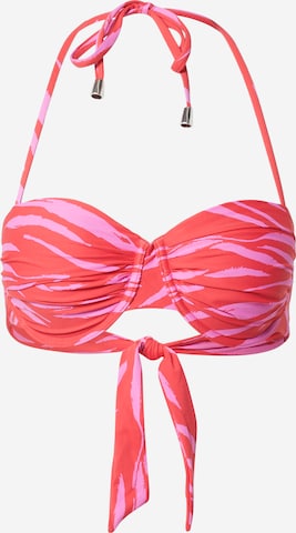 Seafolly Push-up Bikinitop in Rood: voorkant
