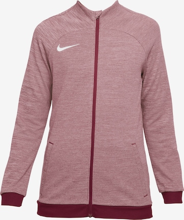 NIKE Athletic Jacket in Red: front