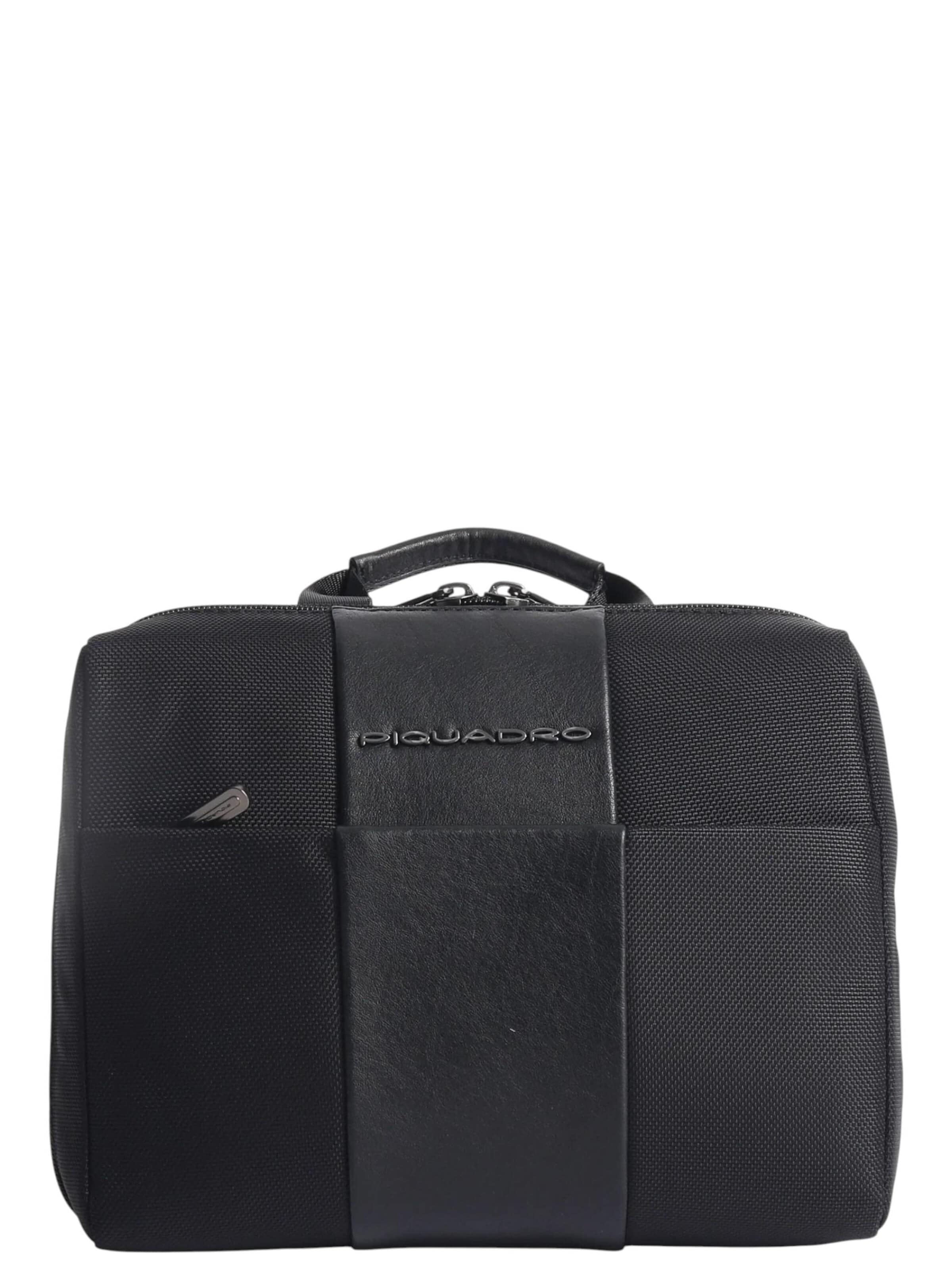 Sac pour appareil photo Piquadro en noir : devant