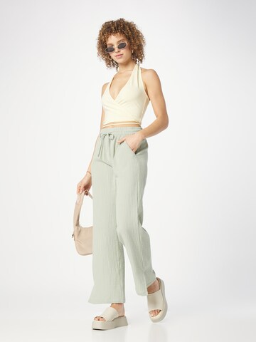 JDY Loose fit Trousers 'Theis' in Green