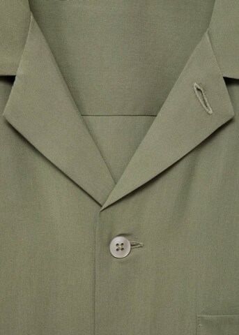 MANGO MAN Regular Fit Hemd 'Luca' in Grün