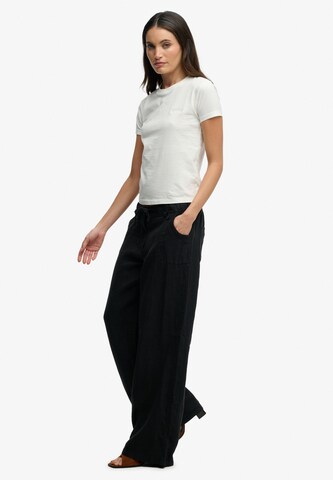 Superdry & Co Regular Broek in Zwart