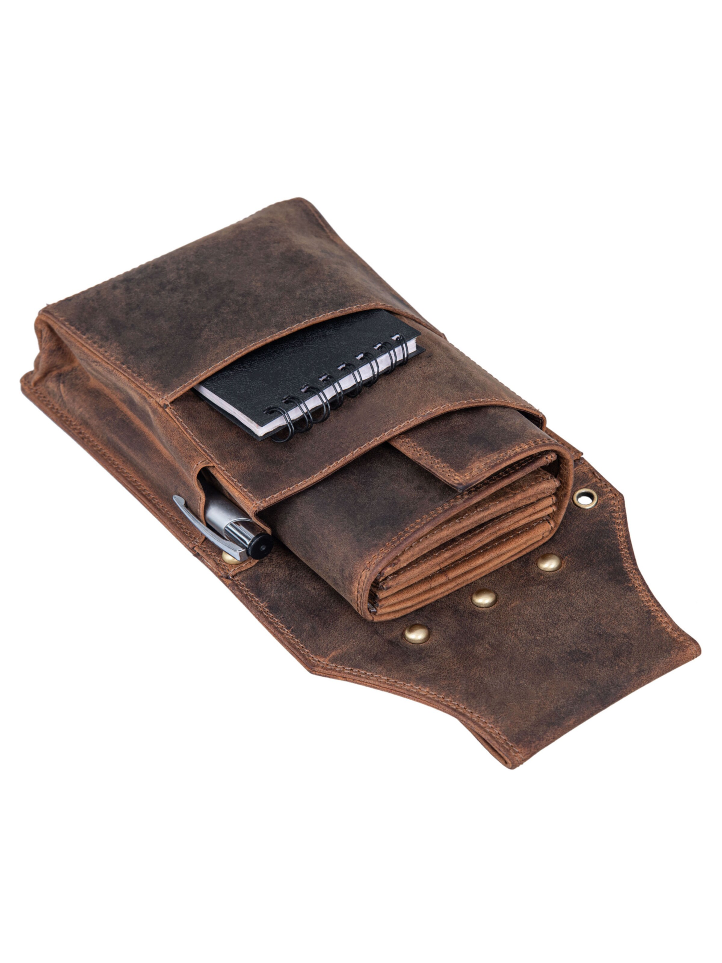 Benthill Wallet 'Waiter' in Brown: front