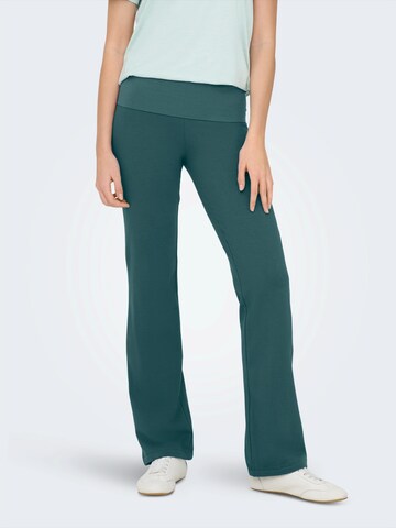 ONLY PLAY Flared Παντελόνι φόρμας 'ONPFOLD' σε πράσινο: μπροστά