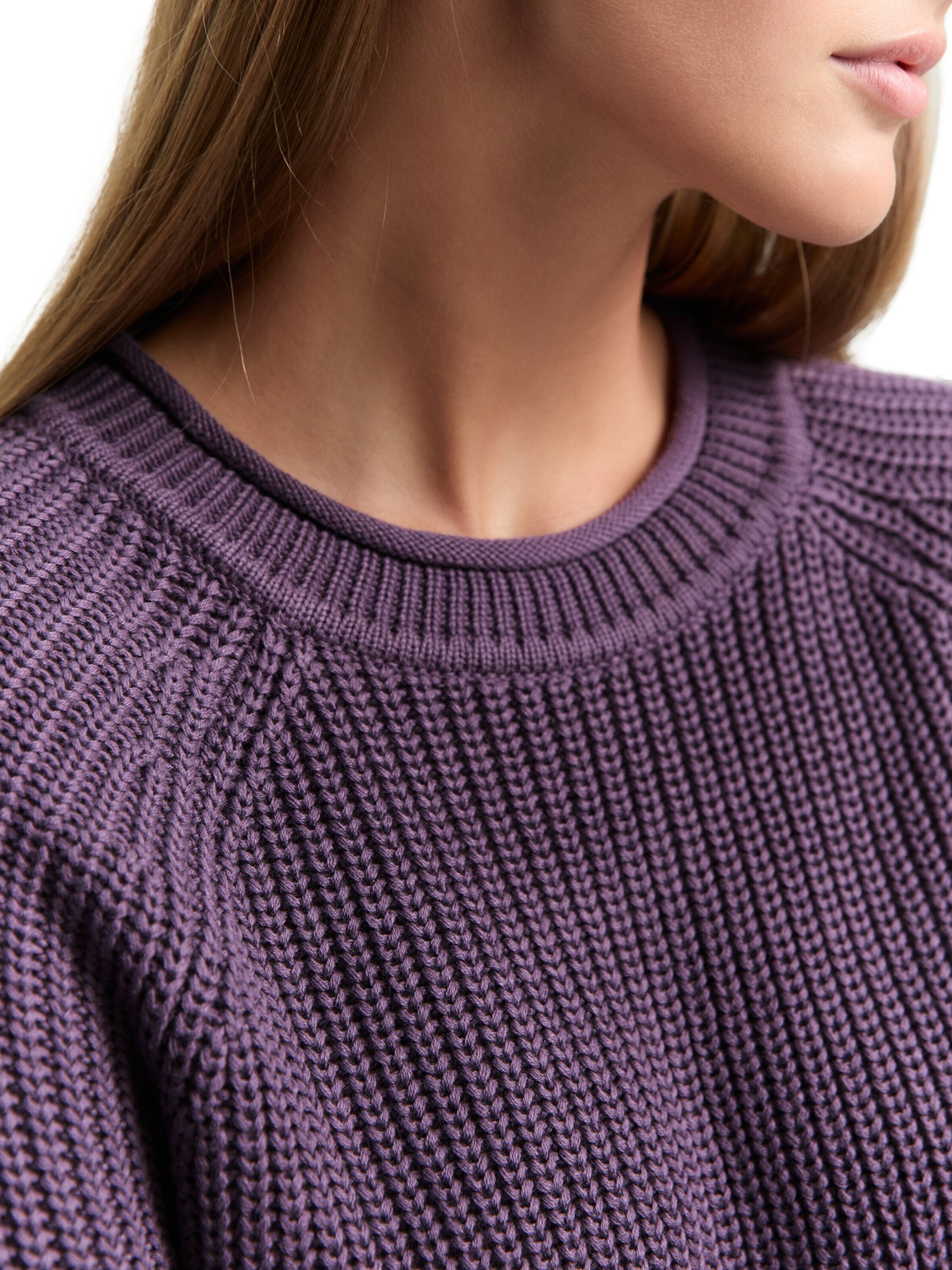 TOM TAILOR DENIM Sweater in Purple