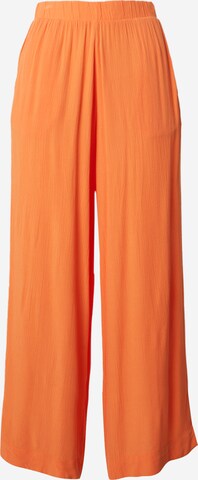 ICHI Wide leg Pants 'MARRAKECH' in Orange: front