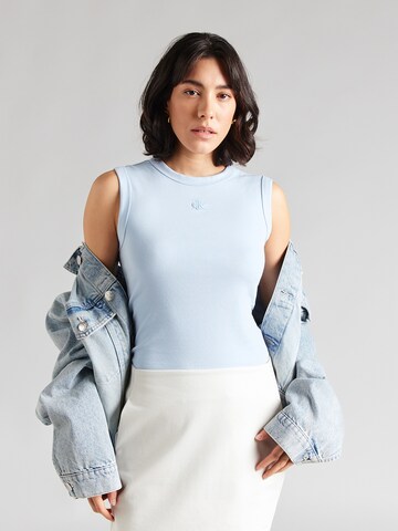 Haut Calvin Klein Jeans en bleu : devant