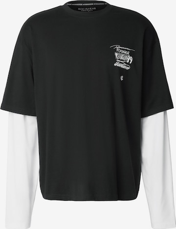 T-Shirt 'Jaxon' ROCAWEAR en noir : devant