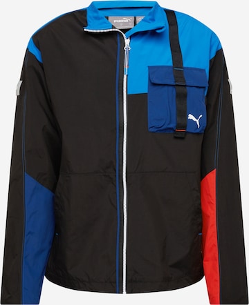 PUMA Athletic Jacket 'BMW' in Black: front