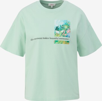 T-shirt s.Oliver en vert : devant