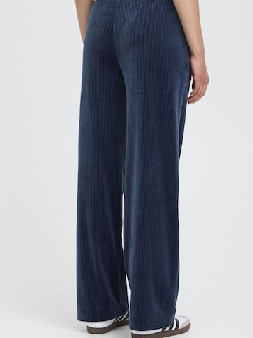Oxmo Regular Broek ' OXEBBA WIDE LEG ' in Blauw