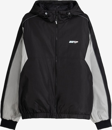 Bershka Between-season jacket in Black: front