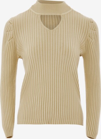 NAEMI - Jersey en beige: frente