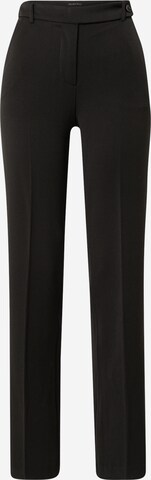 Sisley Regular Trousers with creases in Black: front