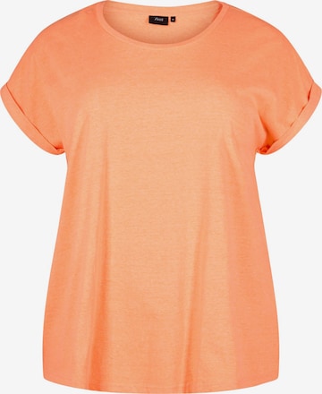 Zizzi Shirts 'Mkatja' i orange: forside