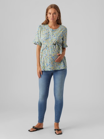 MAMALICIOUS Shirt 'Renee' in Blauw
