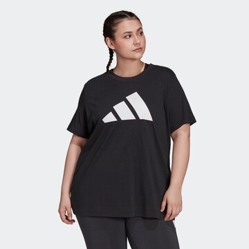 ADIDAS PERFORMANCE Funktionsshirt in Schwarz: Vorderseite