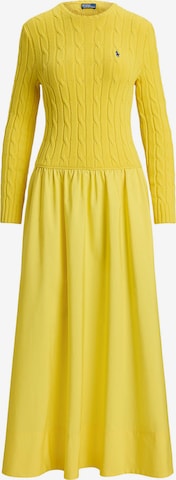 Rochie de la Polo Ralph Lauren pe galben: față