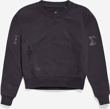 G-Star RAW Sweatshirt in Zwart: voorkant