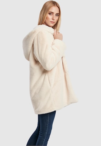 Urban Classics Ανοιξιάτικο και φθινοπωρινό παλτό ' Ladies Hooded Teddy Coat ' σε λευκό