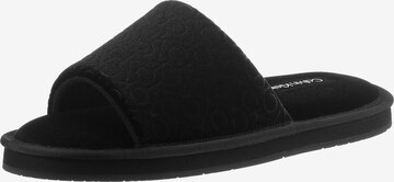 Calvin Klein Slippers in Black: front