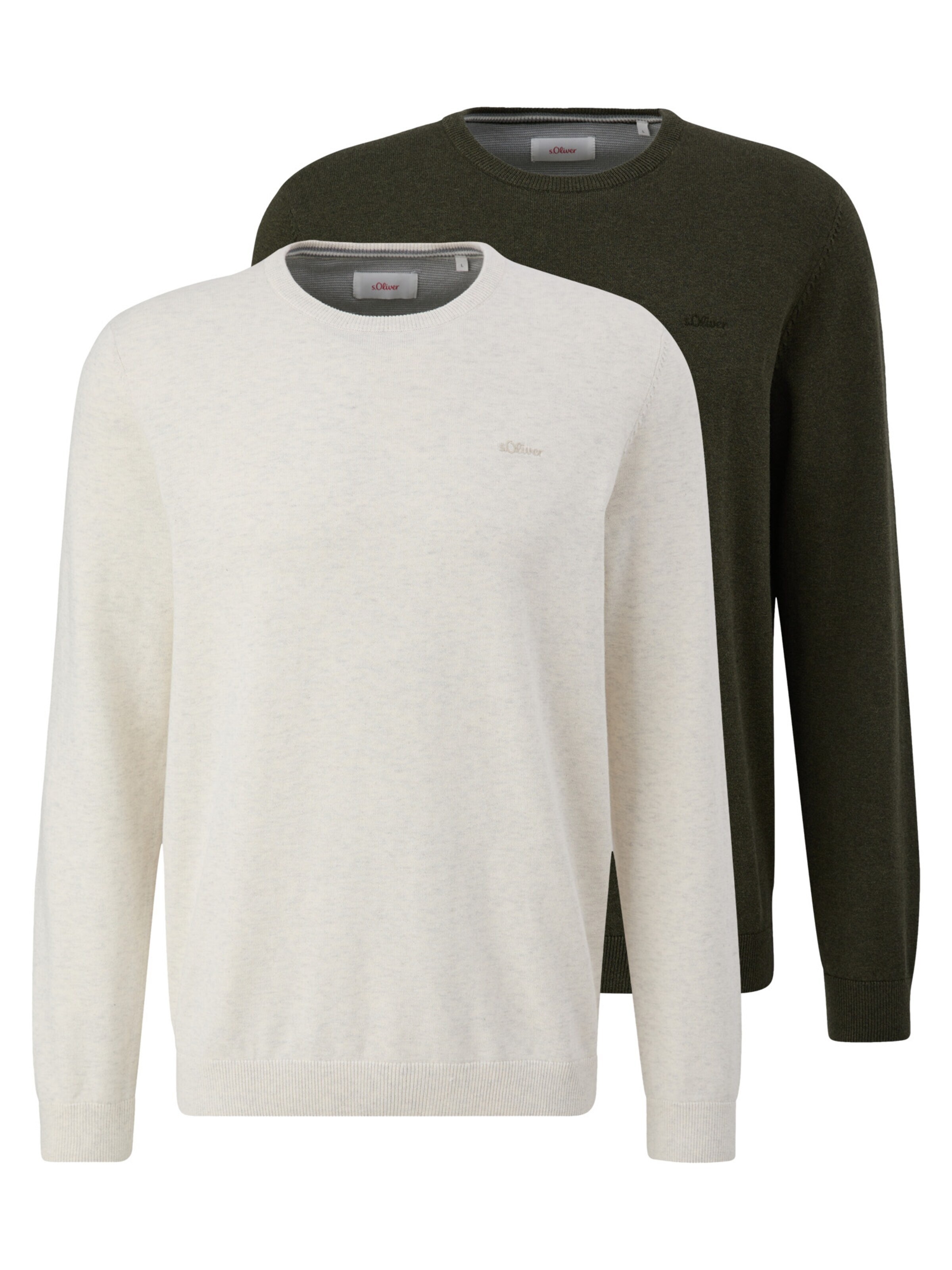 s.Oliver Pullover 'Basic'‌‌‌‌‌‌‌‌ in Grün: Vorderseite