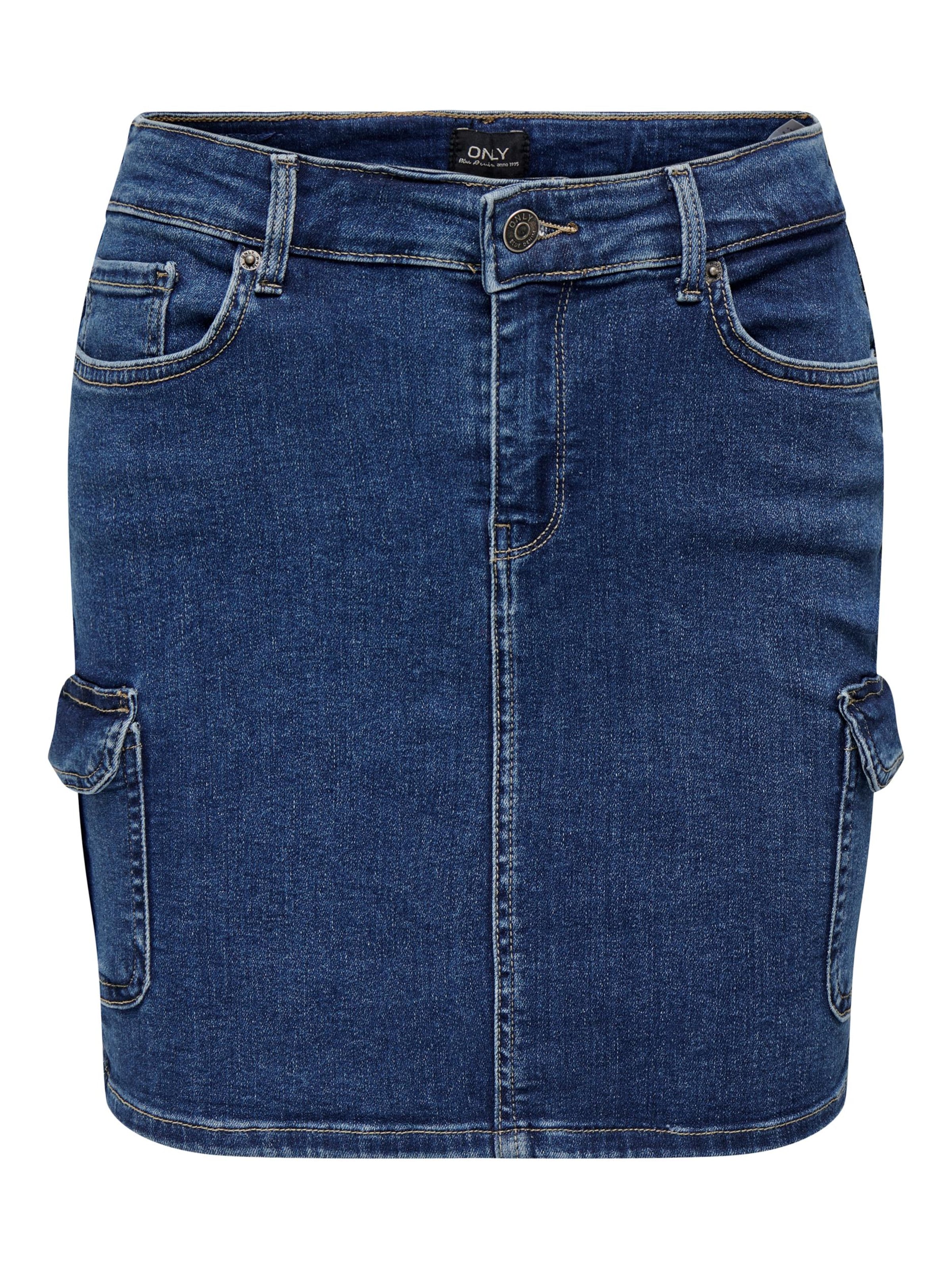 ONLY Svārki 'MISSOURI', krāsa - zils džinss, Preces skats