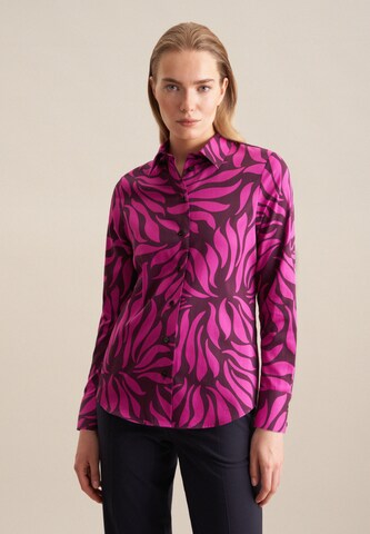 SEIDENSTICKER Blouse ' Schwarze Rose ' in Lila: voorkant