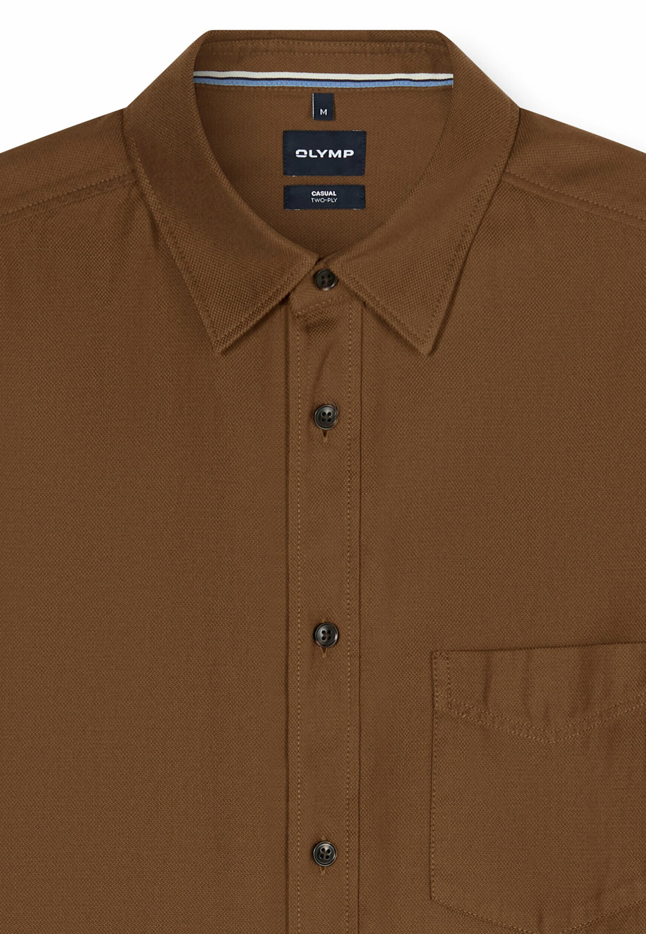 Regular fit Camicia di OLYMP in marrone