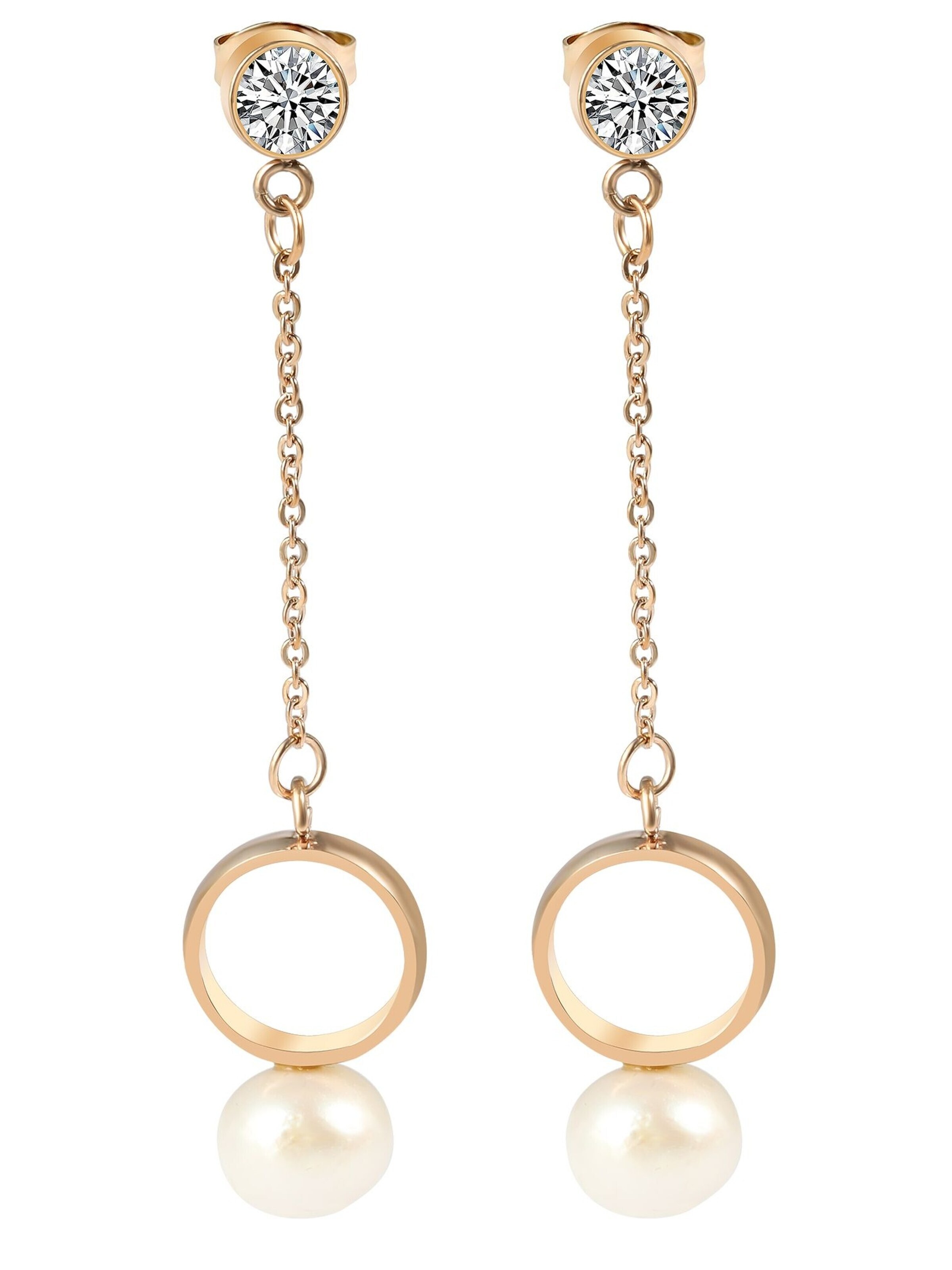 Akzent Earrings 'Chessie, langlebig' in Gold: front