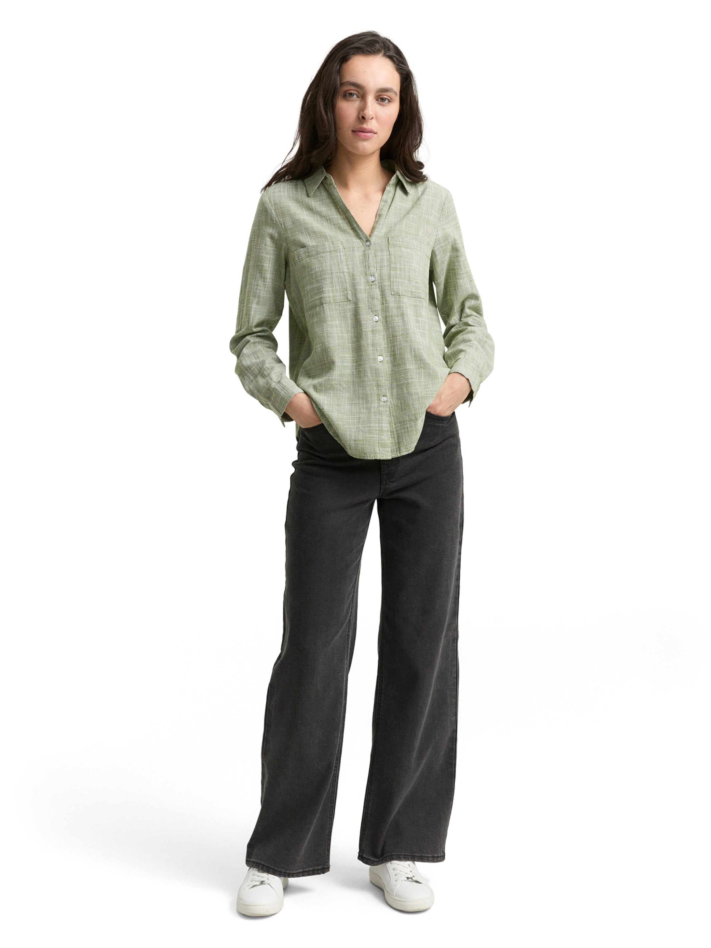 TOM TAILOR Блузка в Зеленый