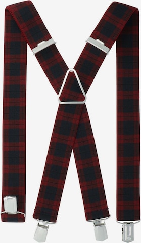 WILLEN Suspenders 'Karo' in Red: front