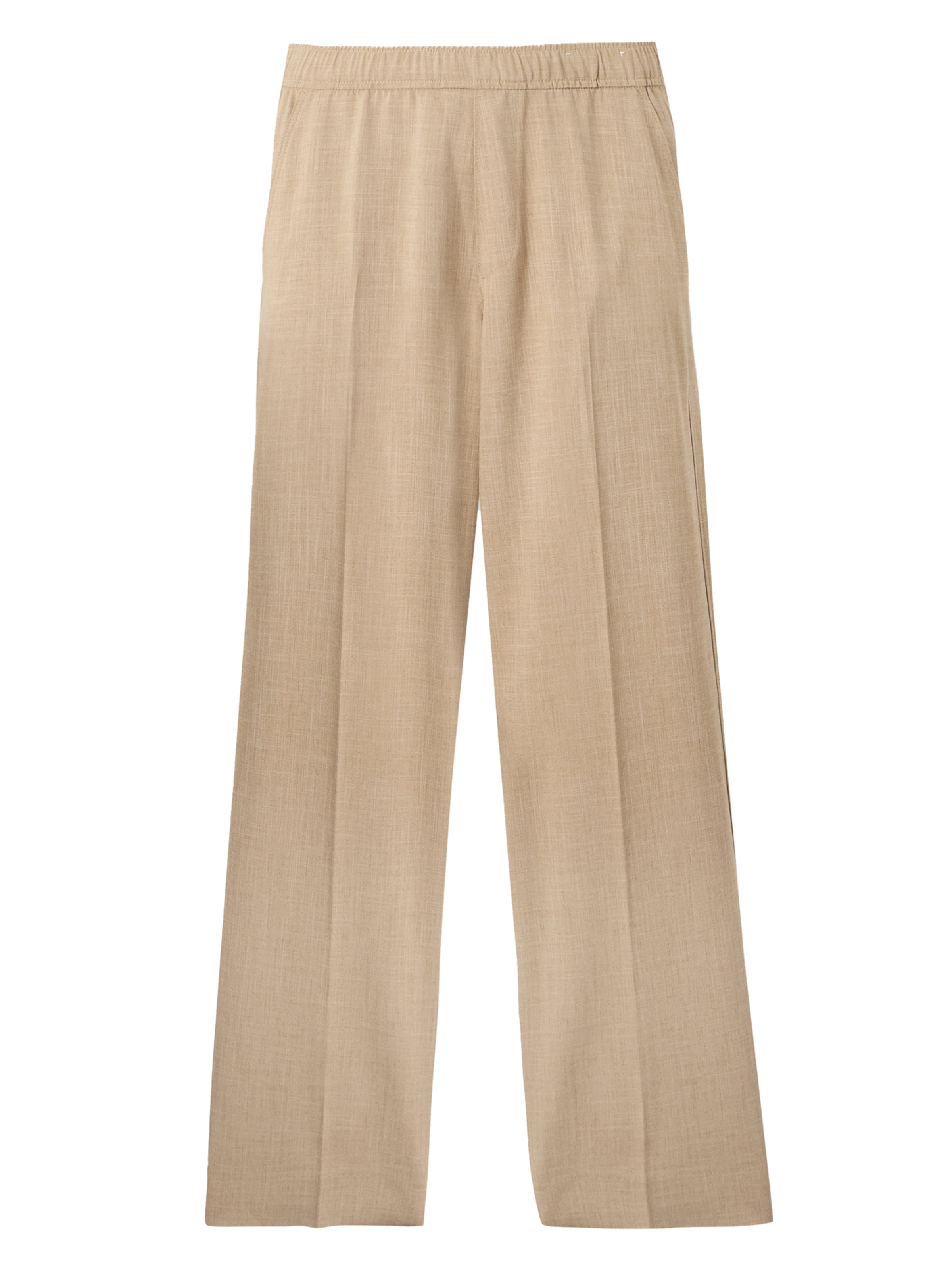 Abercrombie & Fitch Обычный Плиссированные брюки в Коричневый: спереди