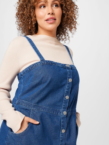 Dorothy Perkins Curve Košilové šaty – modrá