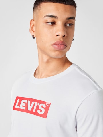 LEVI'S ® Тениска 'Relaxed LS Graphic Tee' в бяло
