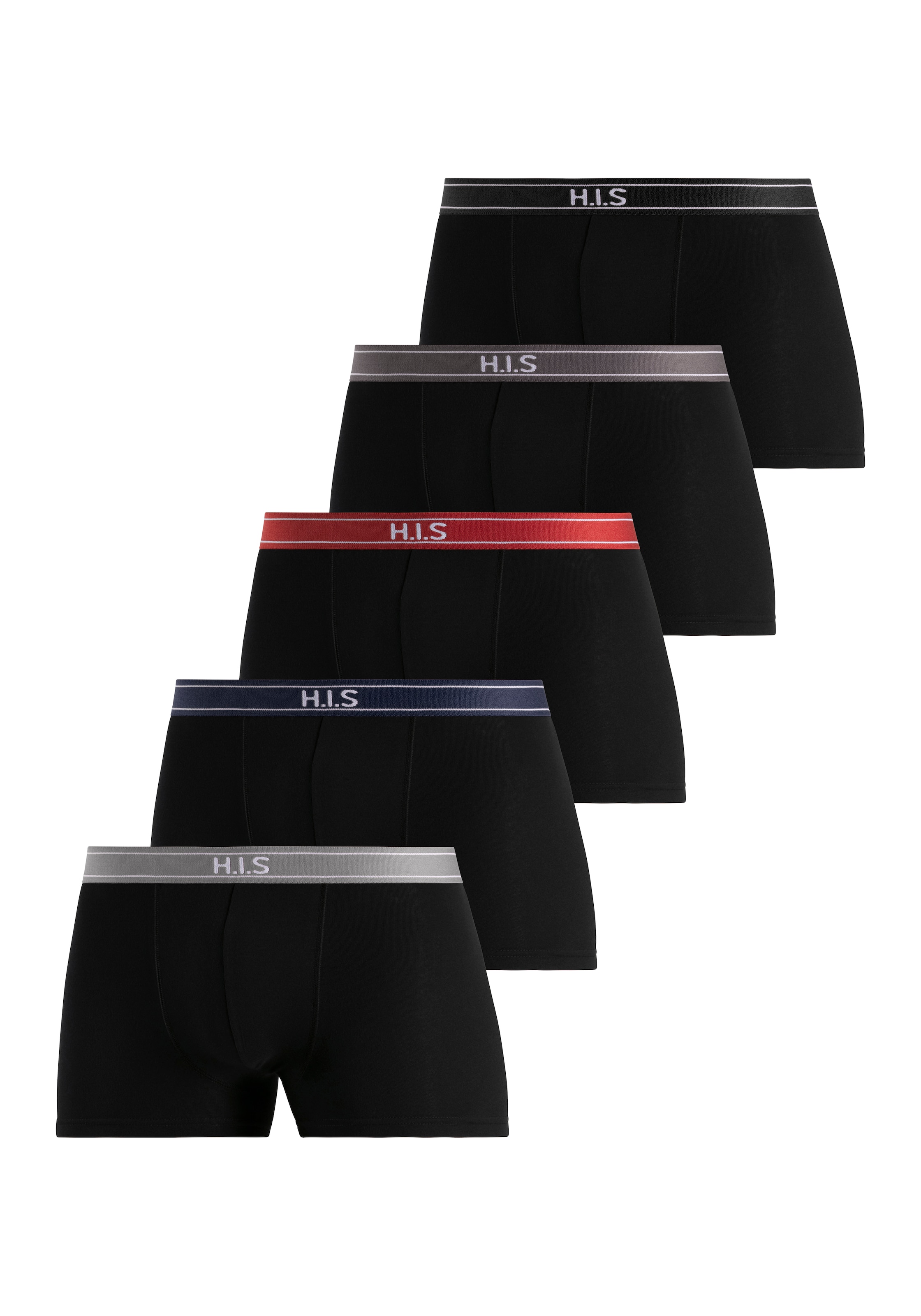 Boxers H.I.S en noir : devant