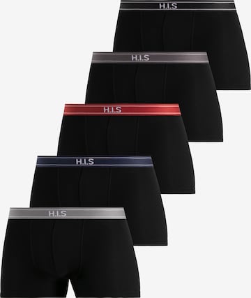 Boxers H.I.S en noir : devant