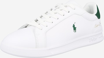 Polo Ralph Lauren Matalavartiset tennarit 'HRT CRT II' värissä valkoinen: etupuoli
