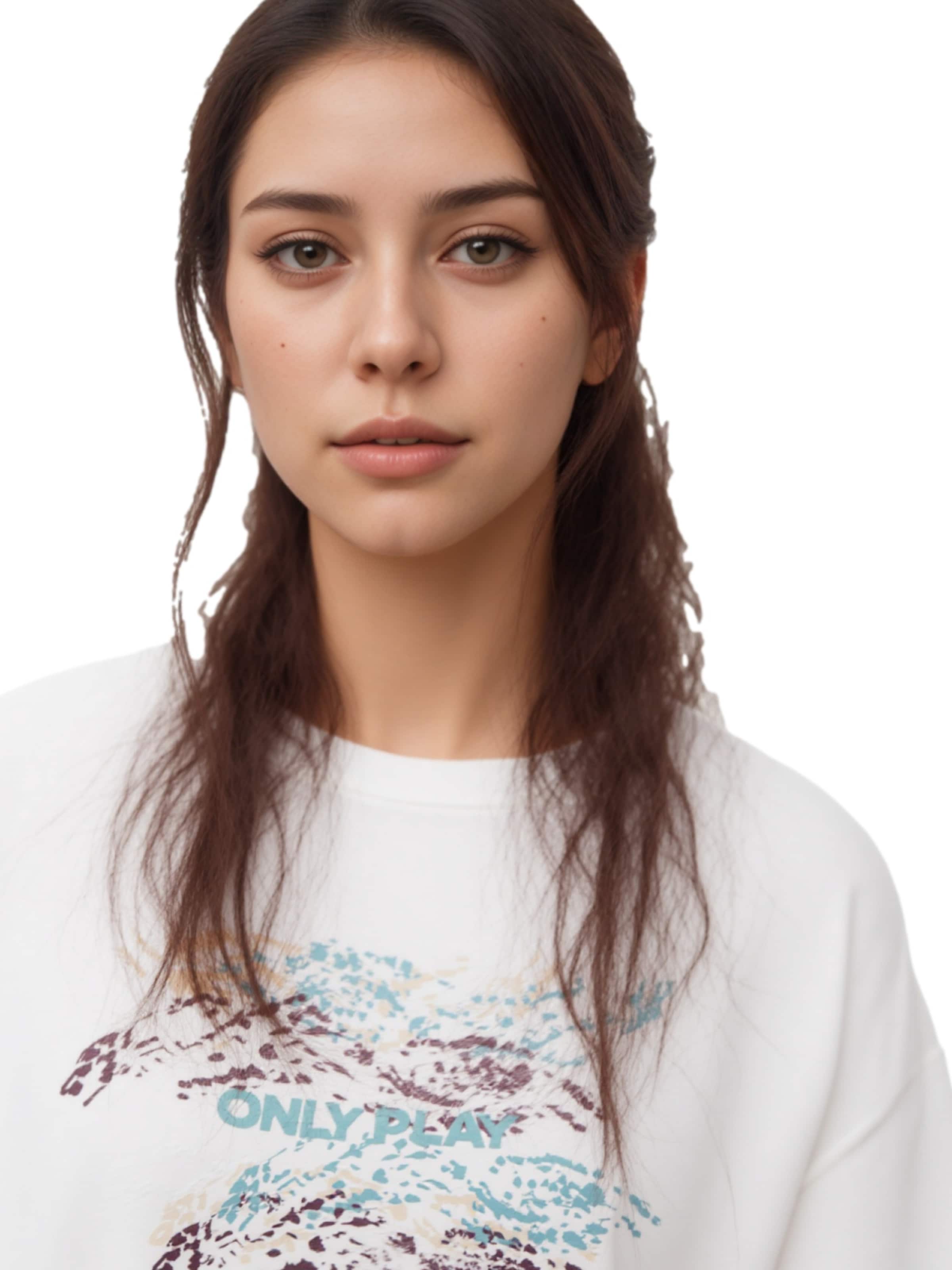 Maglietta 'Joha' di ONLY PLAY in bianco