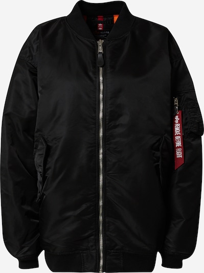 ALPHA INDUSTRIES Jacke 'Ma-1' in rot / schwarz / weiß, Produktansicht