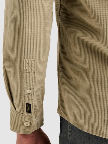 PME Legend Regular Fit Skjorte 'Shirt with waffle texture and chest pocket' i beige