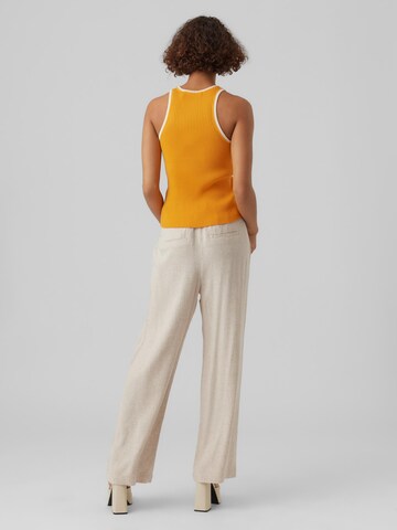 VERO MODA - Top de malha 'Saunter' em amarelo