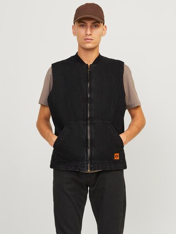 Gilet 'Dave' JACK & JONES en noir : devant