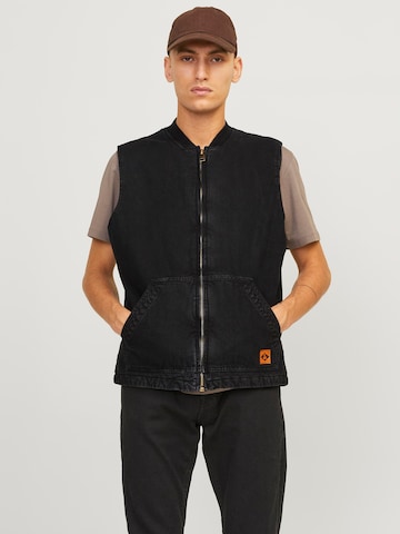 Gilet 'Dave' JACK & JONES en noir : devant