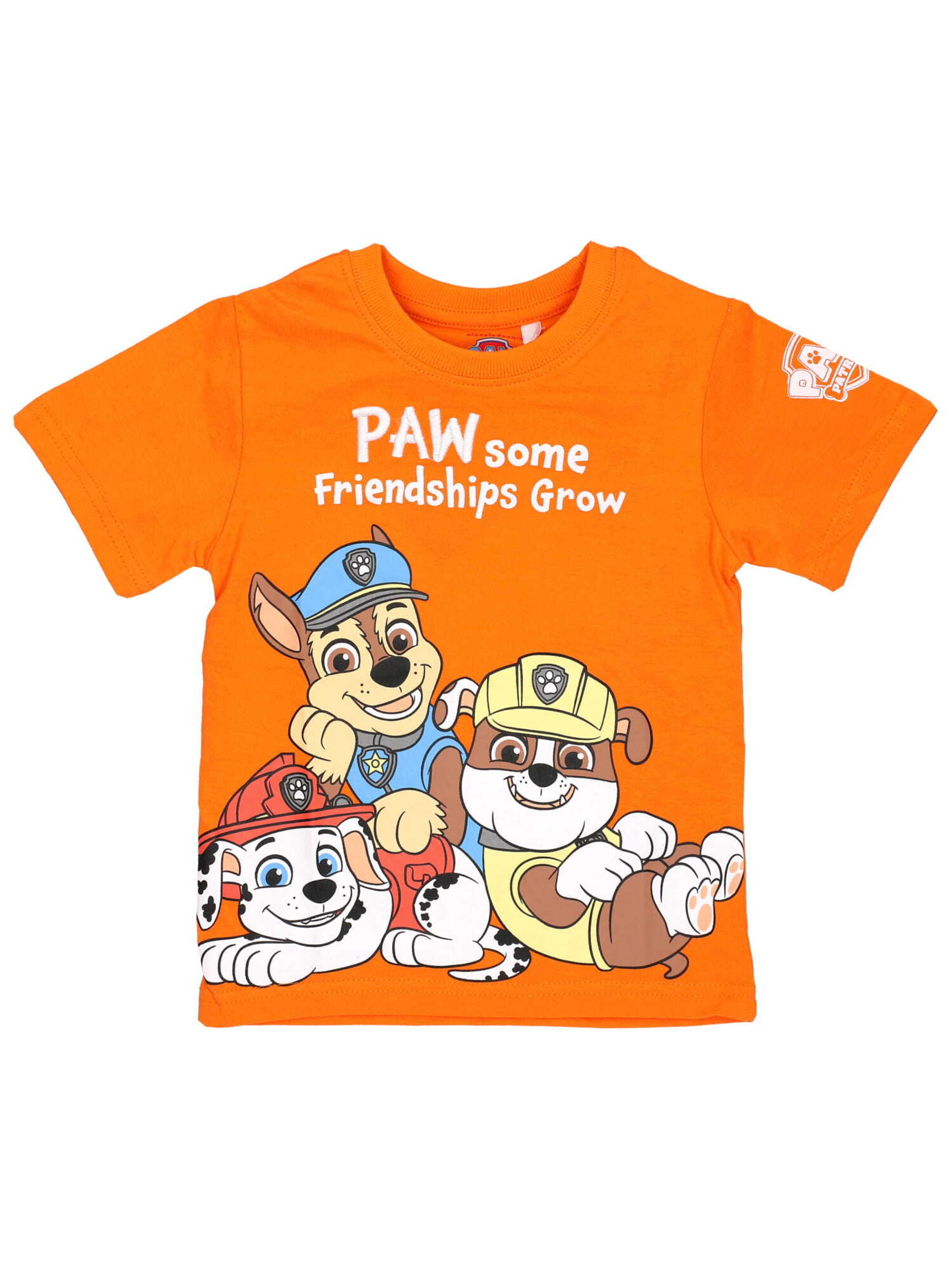 PAW Patrol T-Shirt 'Paw Patrol' in Orange: Vorderseite